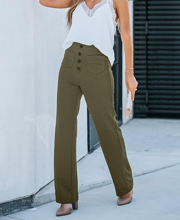 Aria™ | High-waisted elastic broek