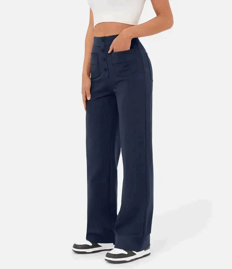 Aria™ | High-waisted elastic broek