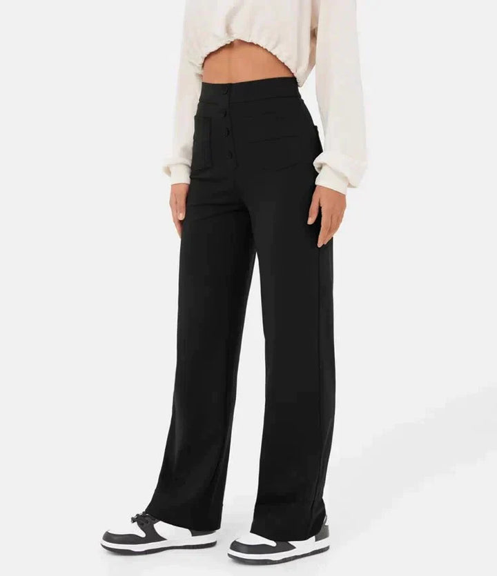 Aria™ | High-waisted elastic broek