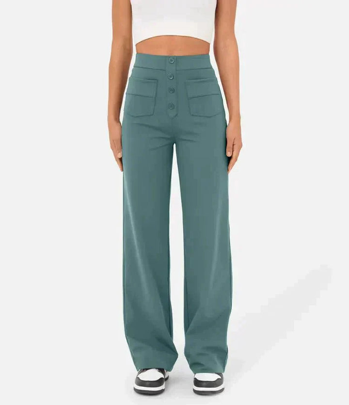 Aria™ | High-waisted elastic broek