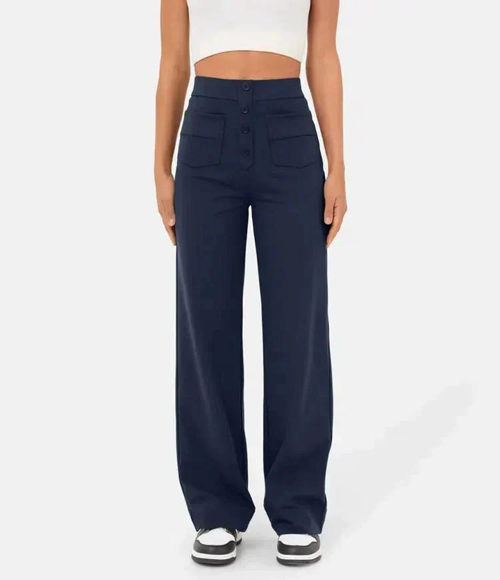 Aria™ | High-waisted elastic broek