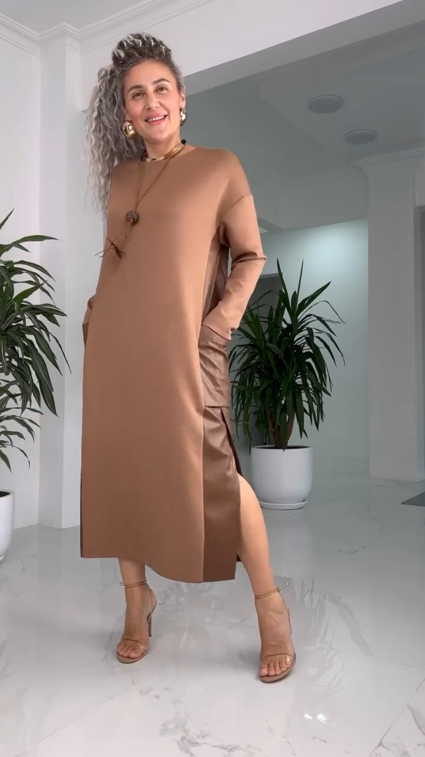 Marilyn™ | Klassieke minimalist midi jurk