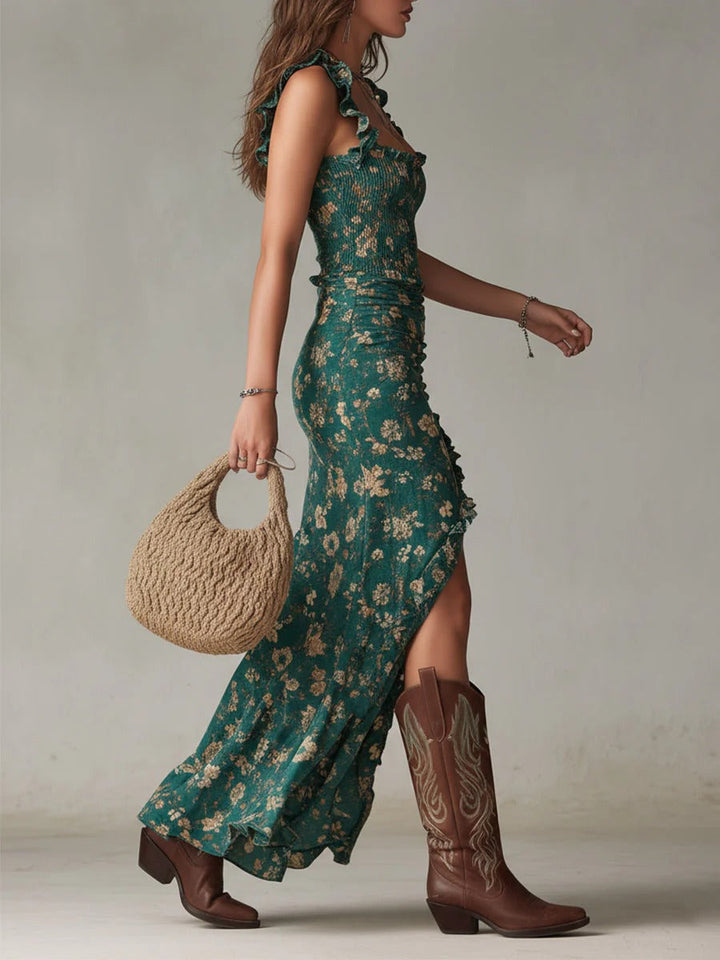 Mika | Boho retro maxi jurk
