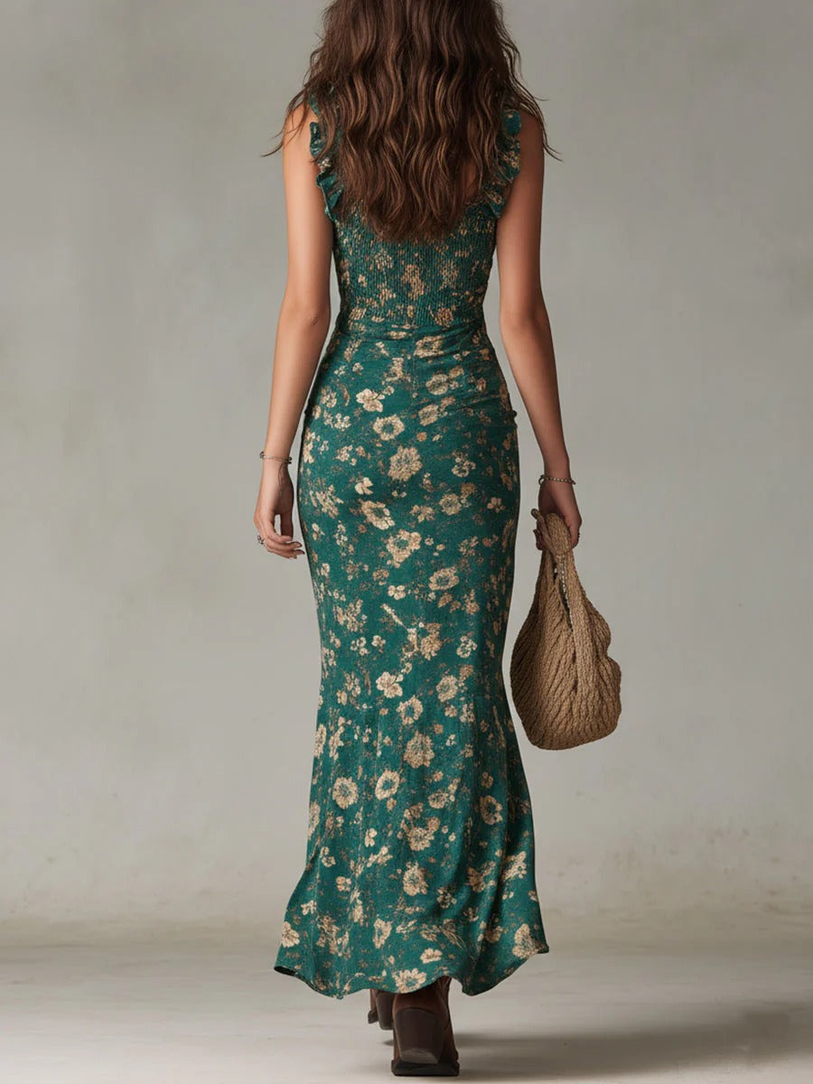 Mika | Boho retro maxi jurk