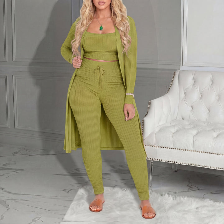 Amarie™ | Cozy three piece vest & leggings co-ord set