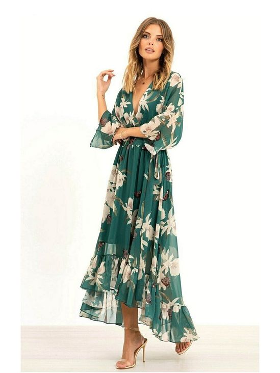 Yasmine™ | Elegante kimono midi jurk