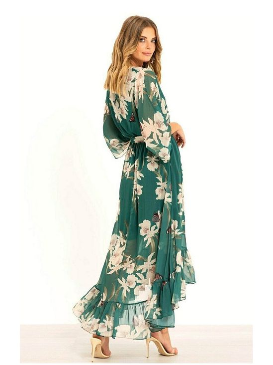 Yasmine™ | Elegante kimono midi jurk
