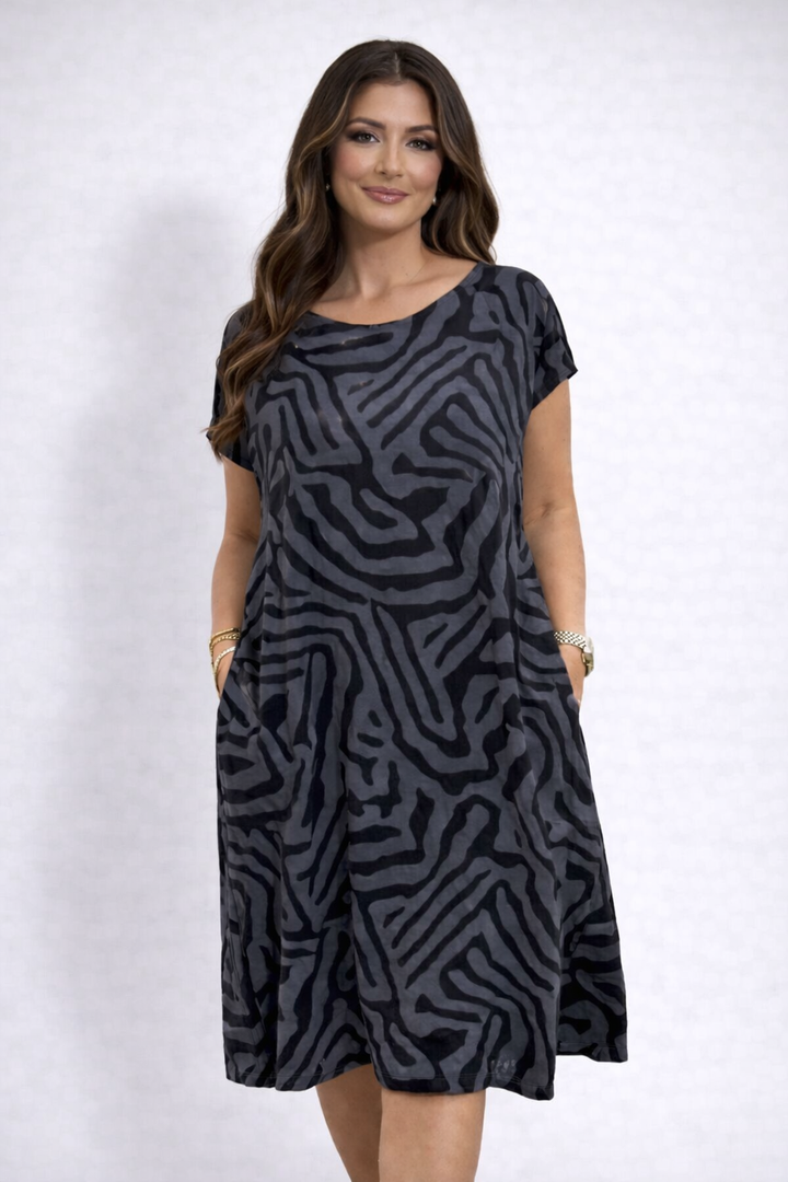 Mariselle | Zomerjurk met ronde hals