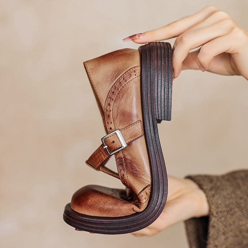 Mattea | Elegante mary janes made of leather