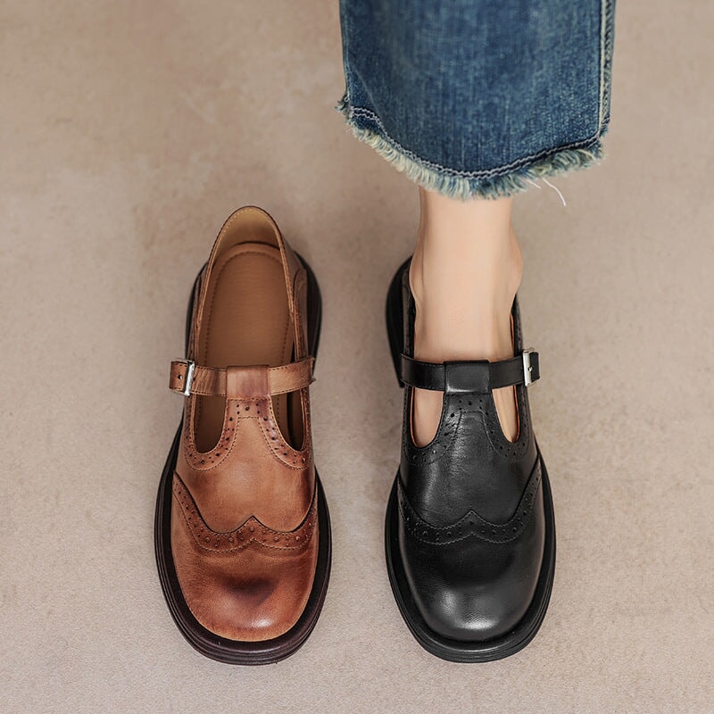 Mattea | Elegante mary janes made of leather