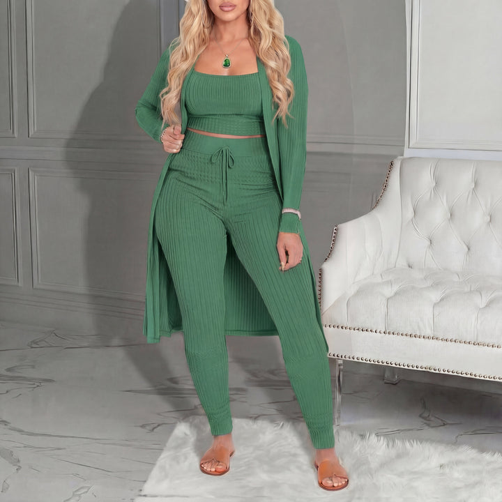 Amarie™ | Cozy three piece vest & leggings co-ord set