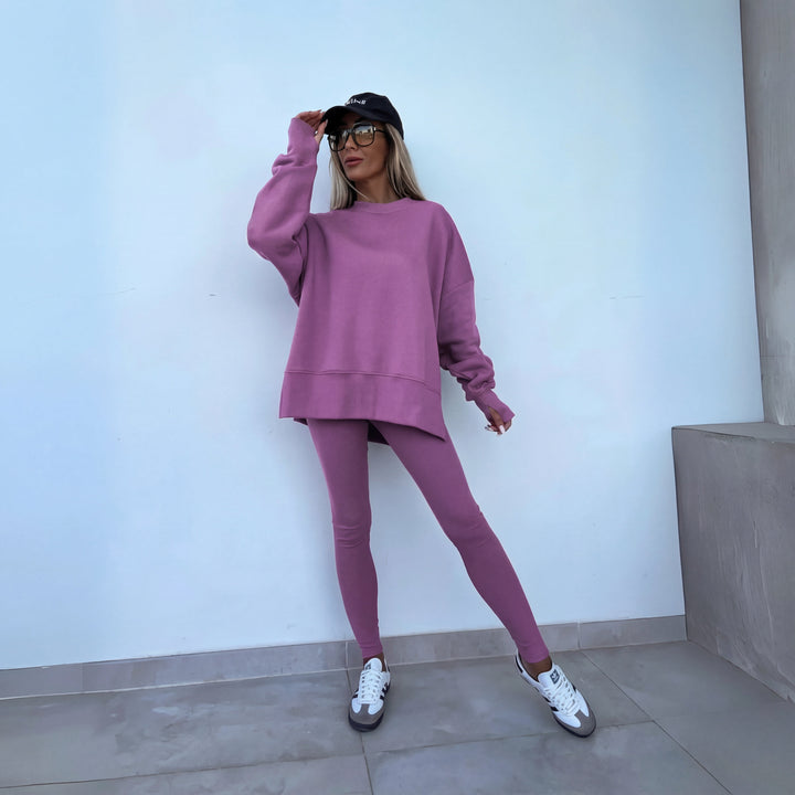 Yachi™ | Casual lange mouwen sweatshirt and broek set