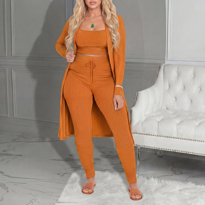 Amarie™ | Cozy three piece vest & leggings co-ord set
