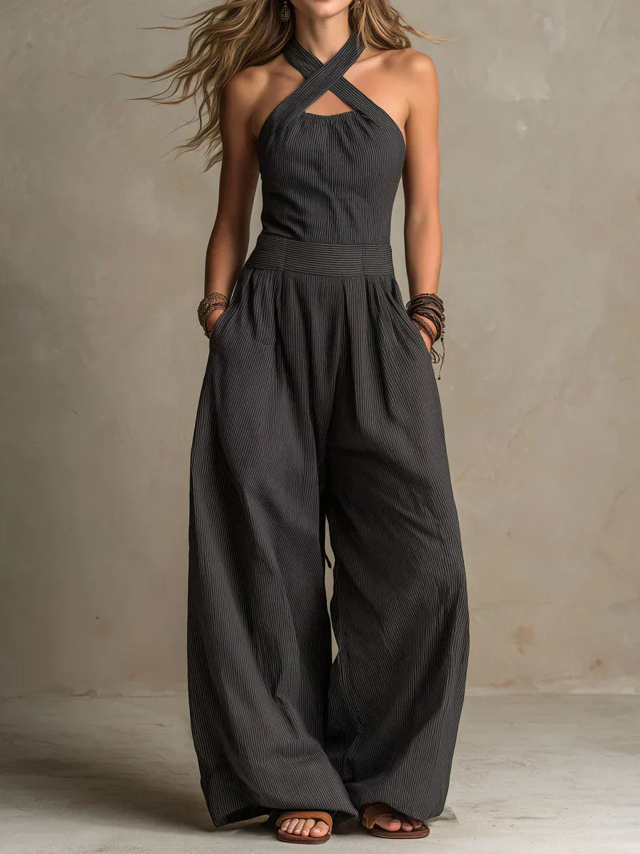 Ingrid | Elegante jumpsuit met overslaghals