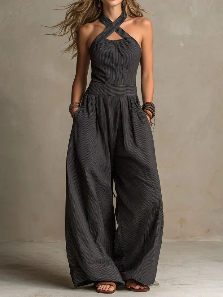 Ingrid | Elegante jumpsuit met overslaghals