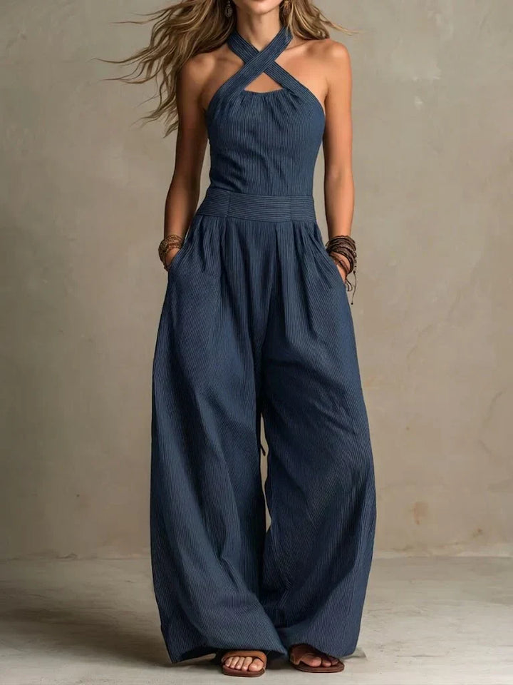 Ingrid | Elegante jumpsuit met overslaghals