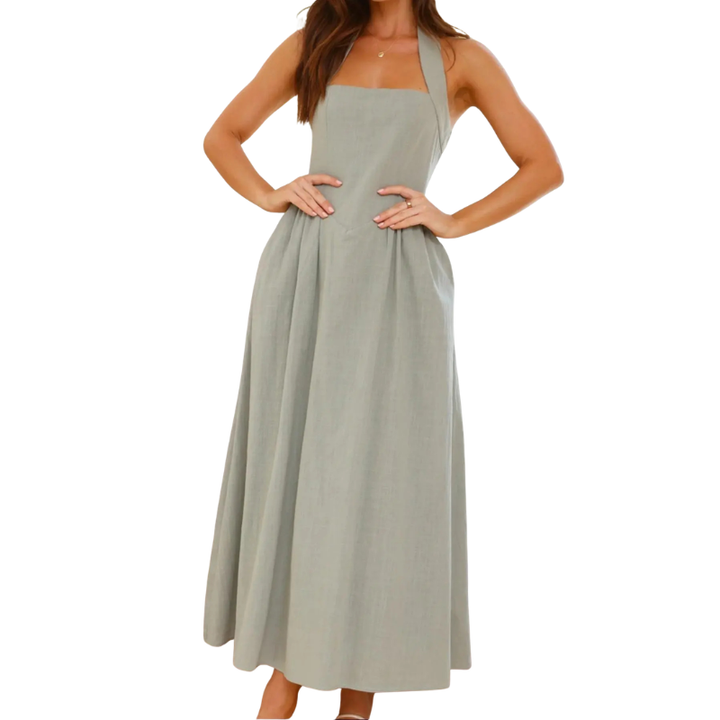 Kate™ | Elegante zonder mouwen high-waist jurk