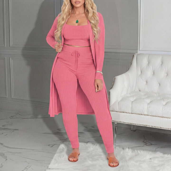 Amarie™ | Cozy three piece vest & leggings co-ord set