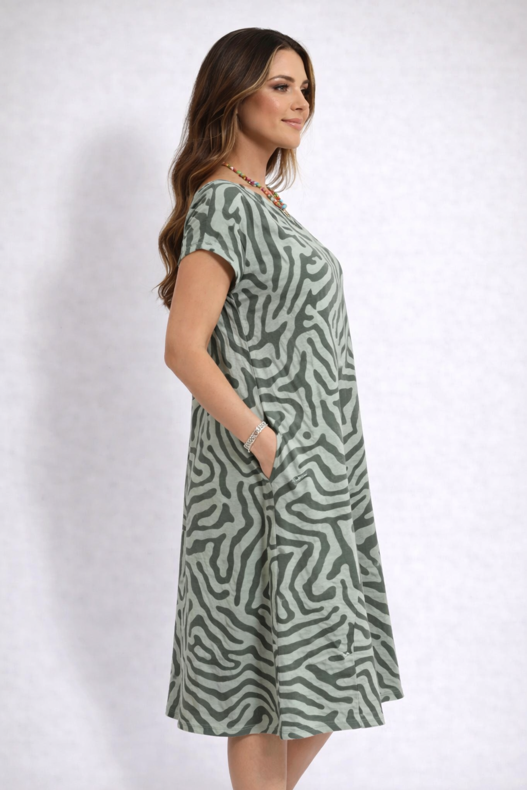 Mariselle | Zomerjurk met ronde hals