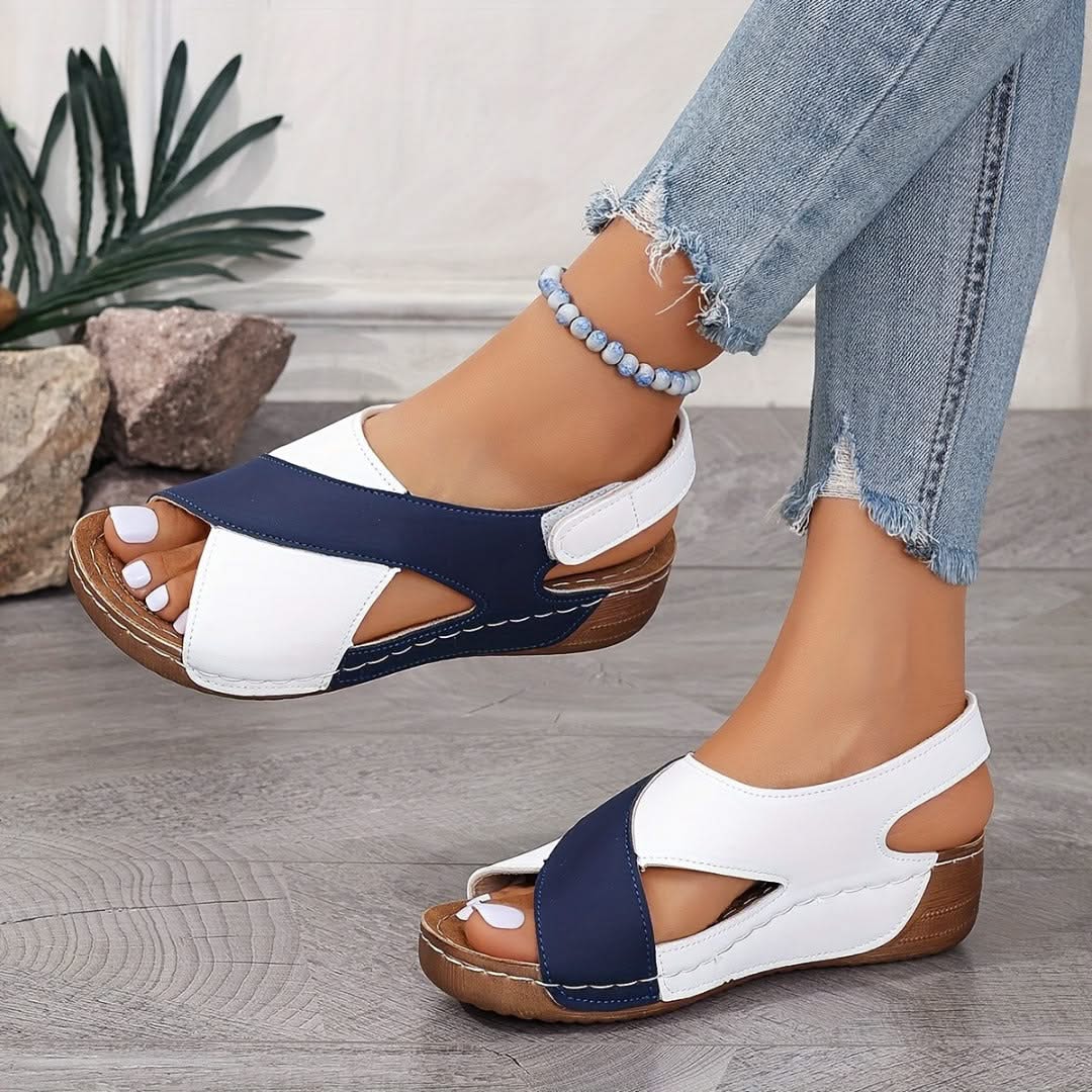 Elina | Comfort sandalen met sleehak