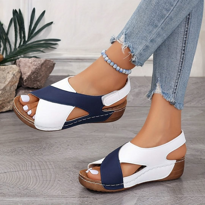 Elina | Comfort sandalen met sleehak