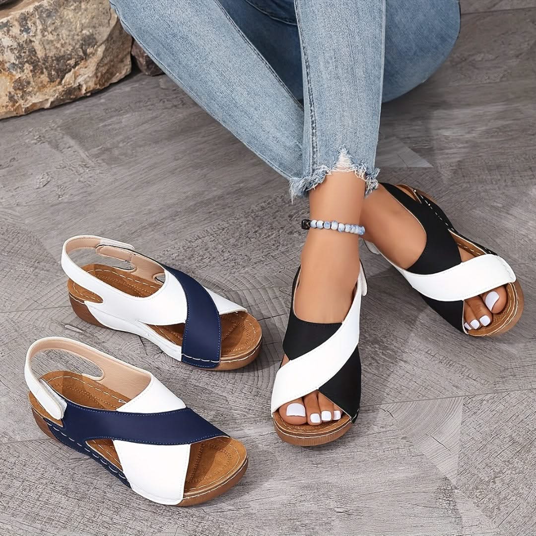 Elina | Comfort sandalen met sleehak