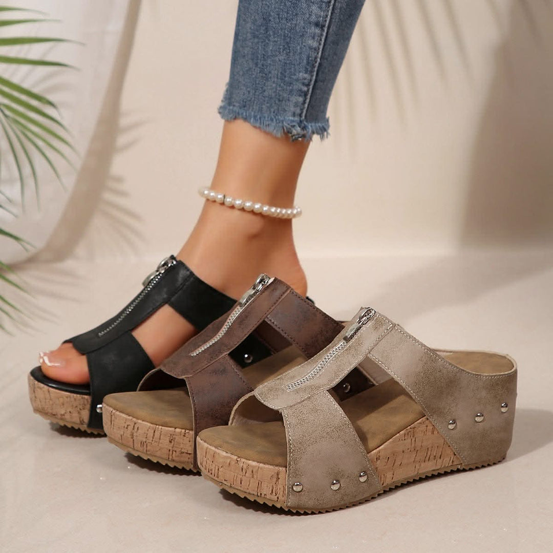 Aria | Orthopedische sandalen met rits