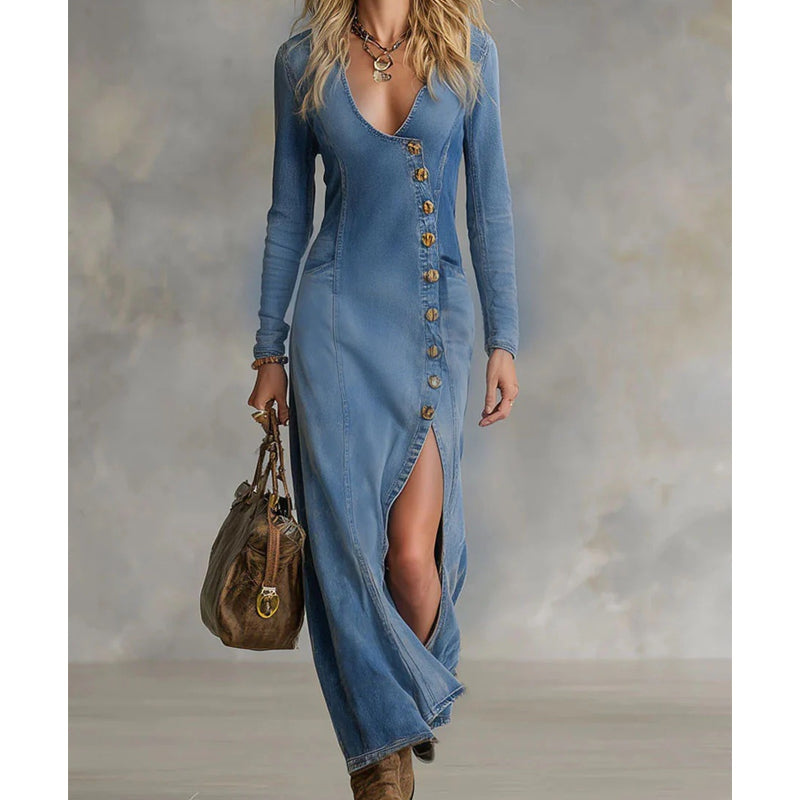 Missy | Lange mouwen maxi jurk