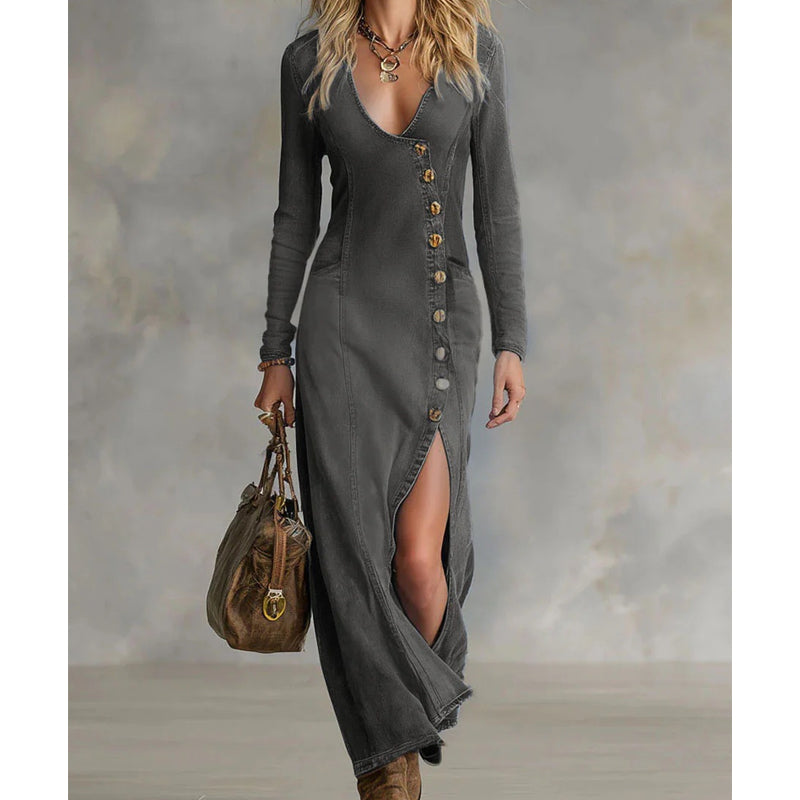 Missy | Lange mouwen maxi jurk