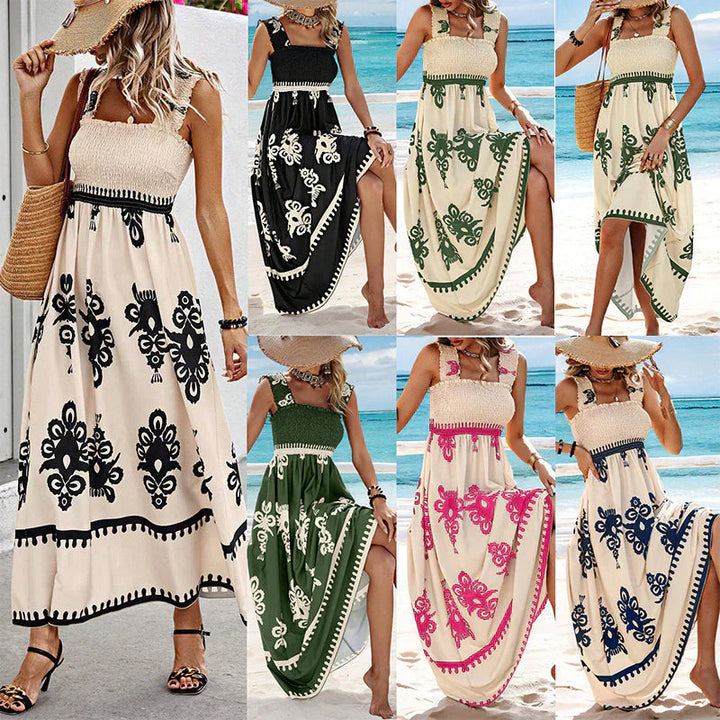 Valencia | Zonder mouwen square neck jurk