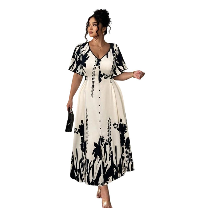Julavie | Botanical midi jurk