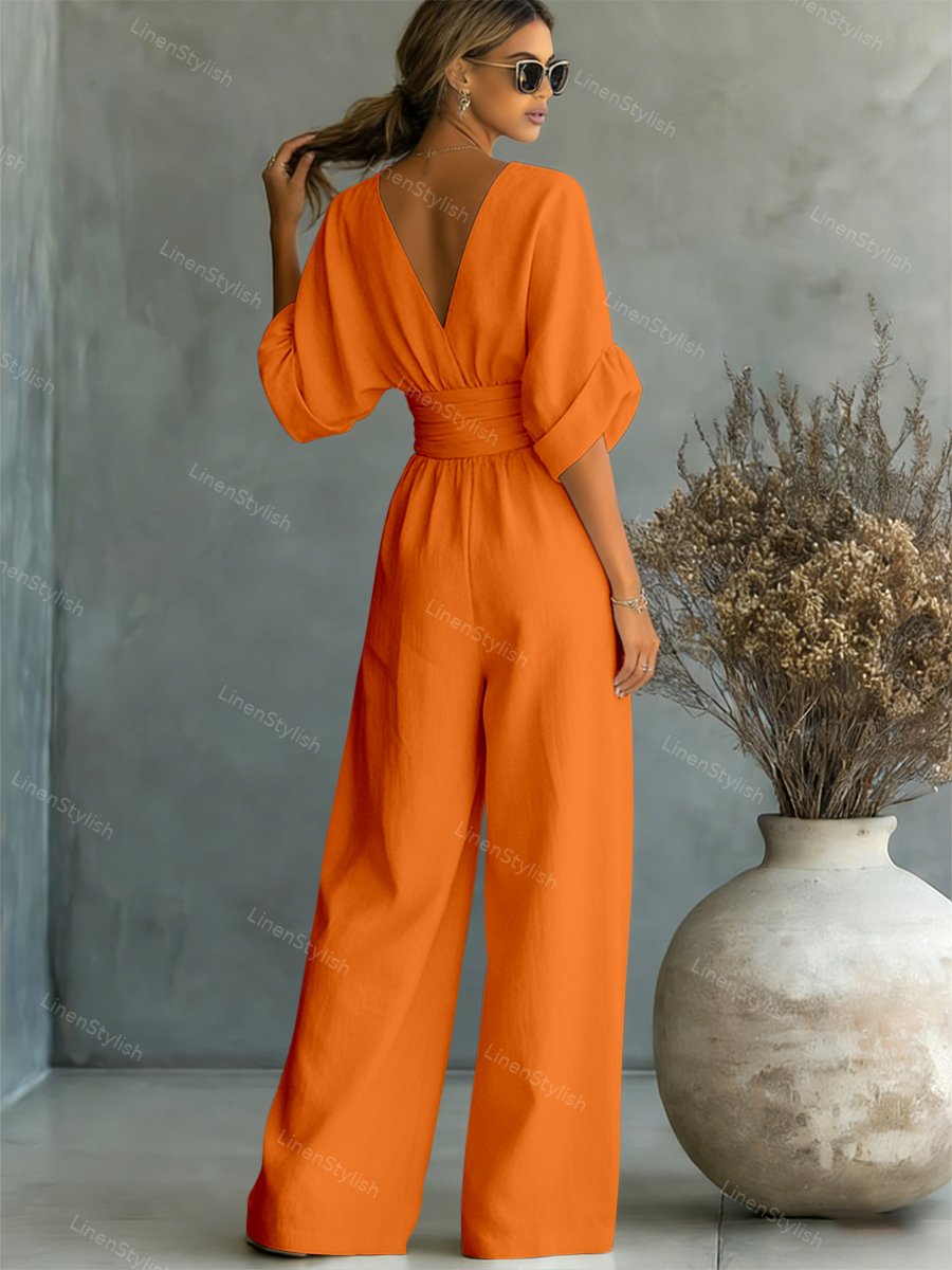 Elira | Essential V-hals jumpsuit