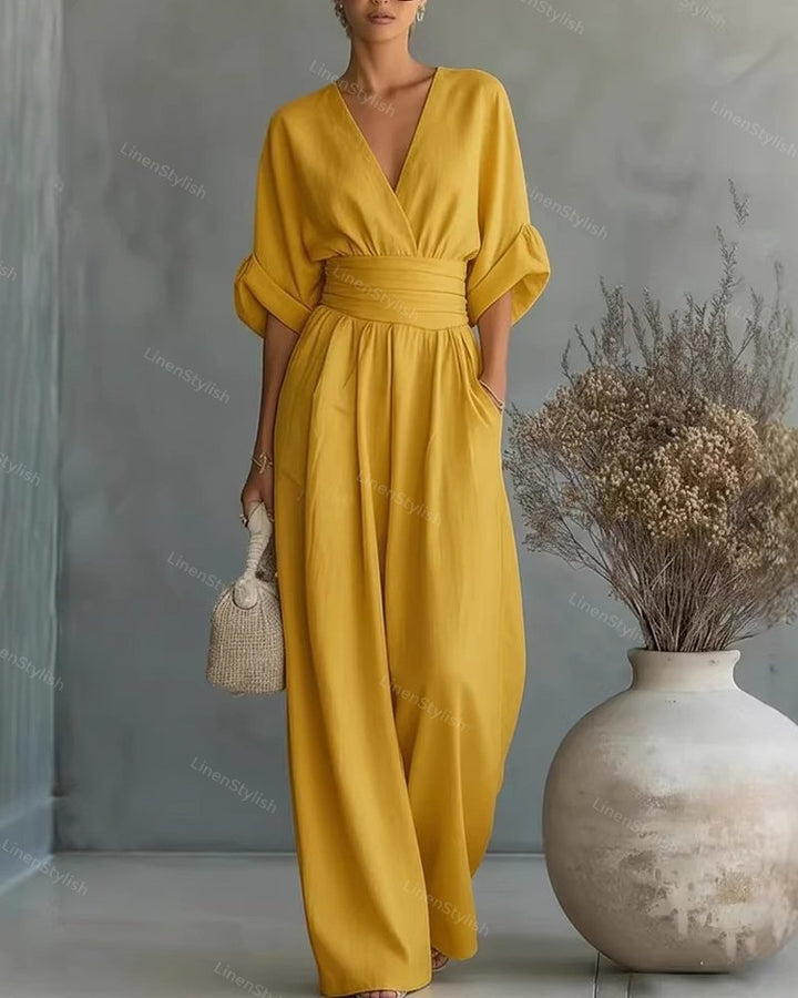 Elira | Essential V-hals jumpsuit