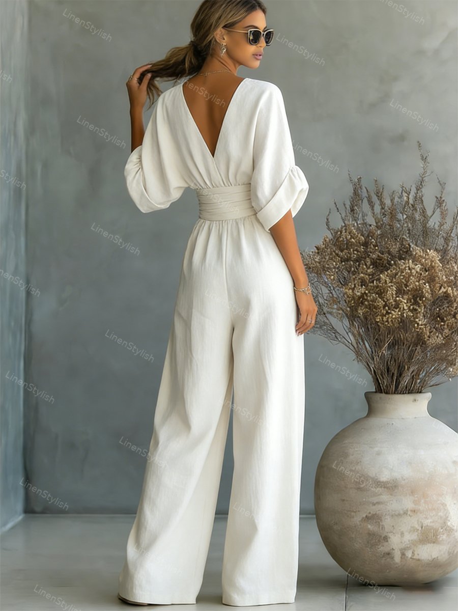 Elira | Essential V-hals jumpsuit