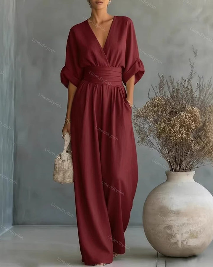 Elira | Essential V-hals jumpsuit