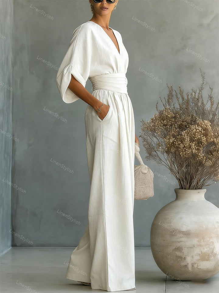 Elira | Essential V-hals jumpsuit