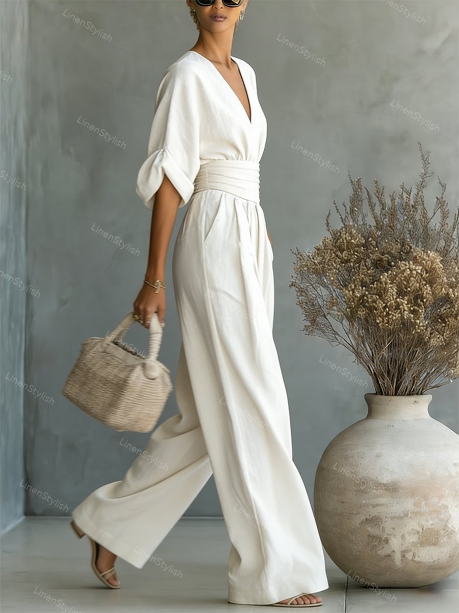 Elira | Essential V-hals jumpsuit