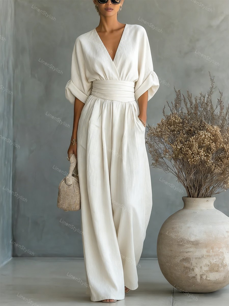 Elira | Essential V-hals jumpsuit