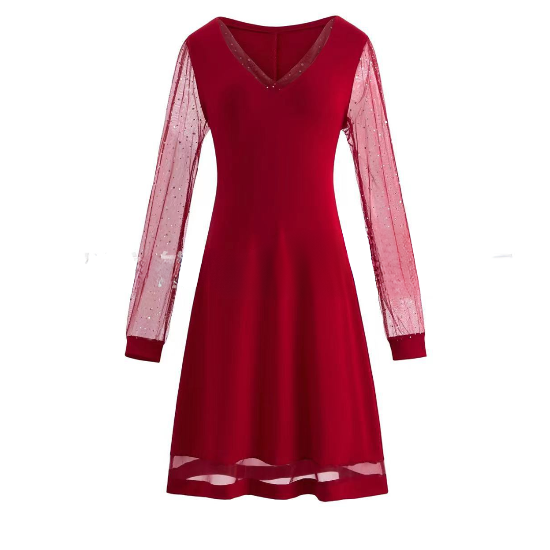 Lila™ | Lace sleeve jurk