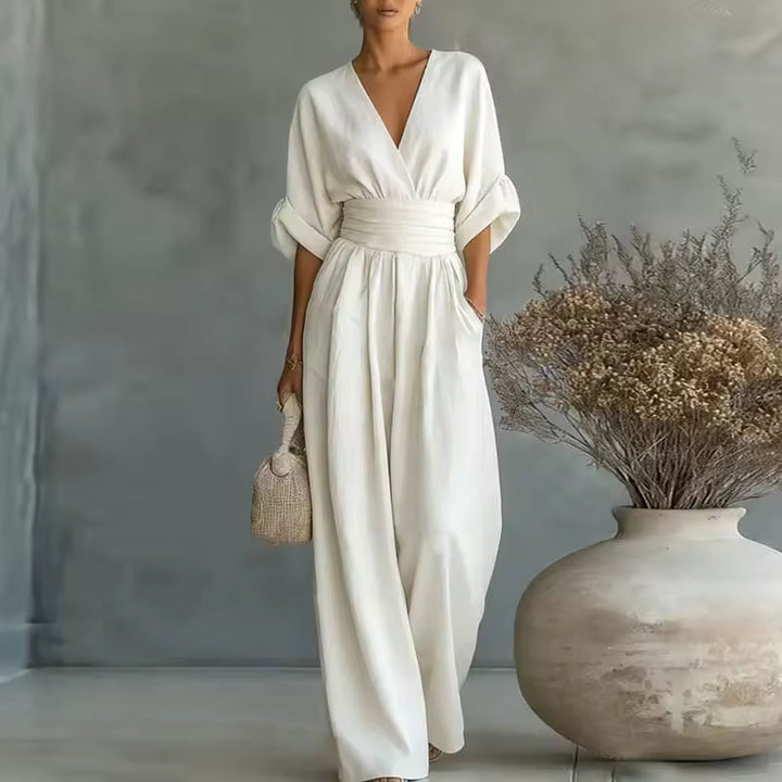Georgina | Elegante wide-leg jumpsuit met diepe V-hals