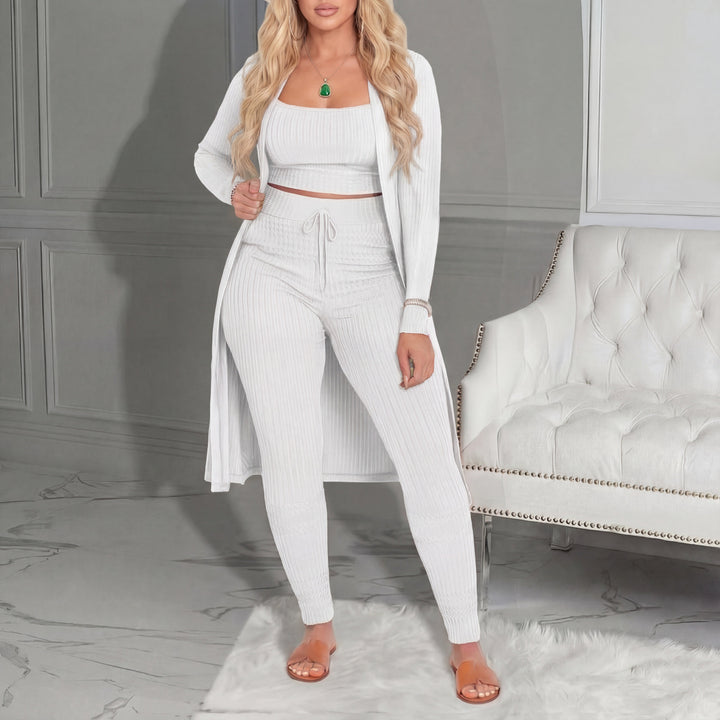 Amarie™ | Cozy three piece vest & leggings co-ord set
