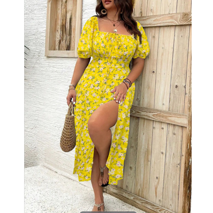 Avenna™ | Comfy elegante summer slit jurk