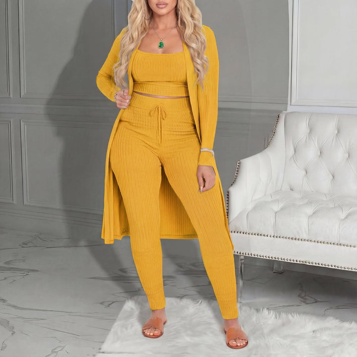 Amarie™ | Cozy three piece vest & leggings co-ord set